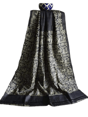 Pure Tussar Silk print saree