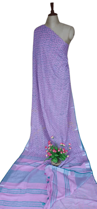 Khadhi linen saree samim