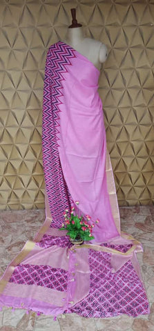 Khadhi linen saree samim