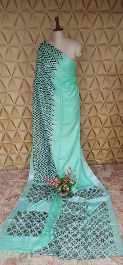 Khadhi linen saree samim