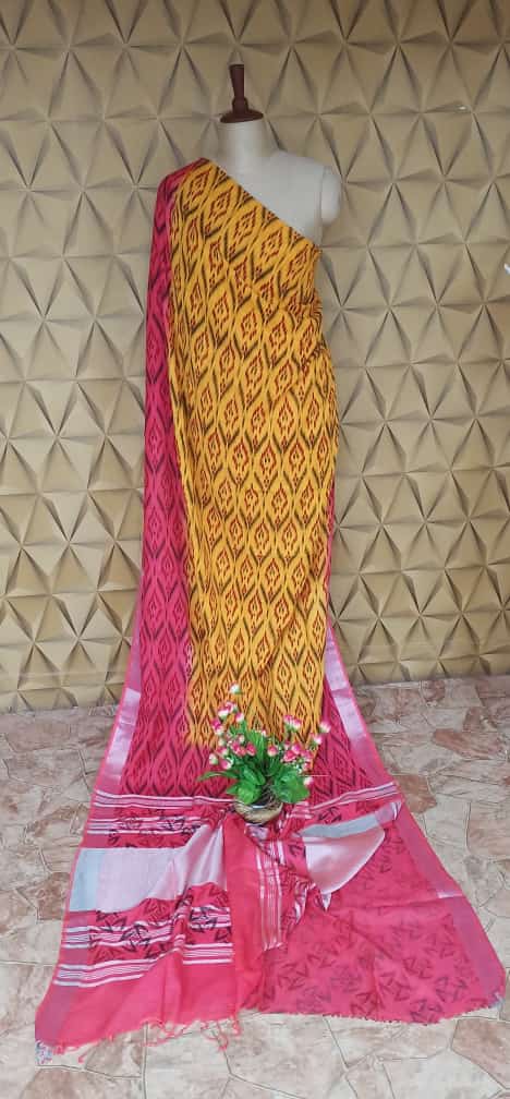 Khadhi linen saree samim