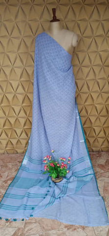 Khadhi linen saree samim