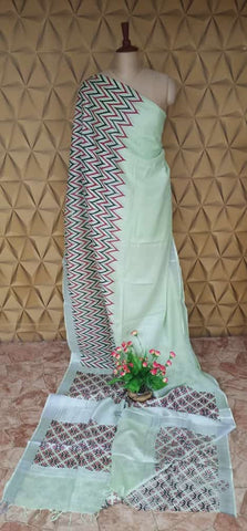 Khadhi linen saree samim