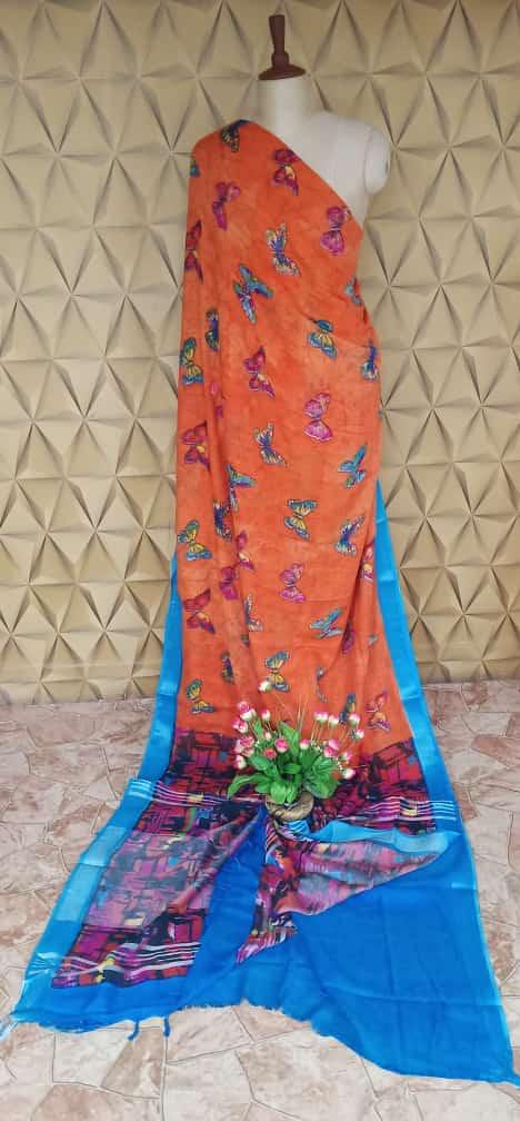 Khadhi linen saree samim