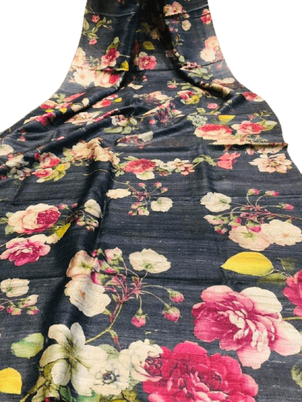 Handloom tussur silk digital print saree SILK ZONE