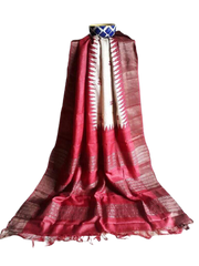 Pure Tussar Silk print saree
