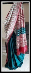 Pure Tussar Silk print saree