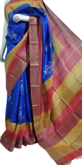 Pure Tussar Silk print saree
