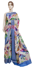 Pure Tussar Silk print saree