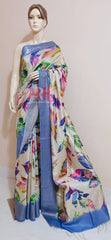Pure Tussar Silk print saree