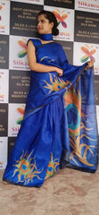 Pure Tussar Silk print saree