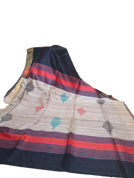 Tussar dupion silk Saree SILK ZONE