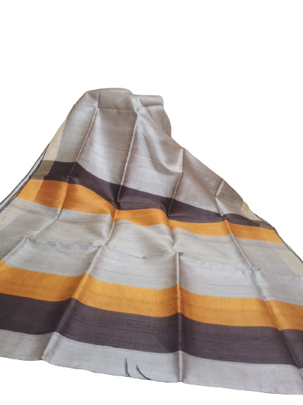 Tussar dupion silk Saree SILK ZONE