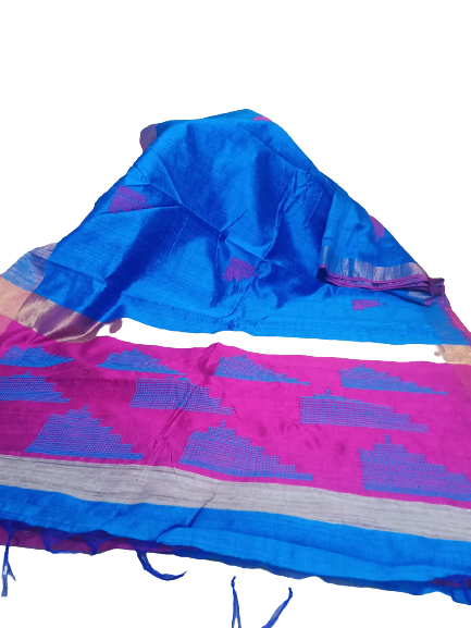 Tussar dupion silk saree SILK ZONE