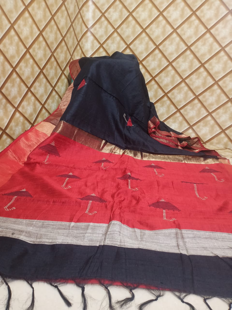 Tussar dupion silk Saree SILK ZONE