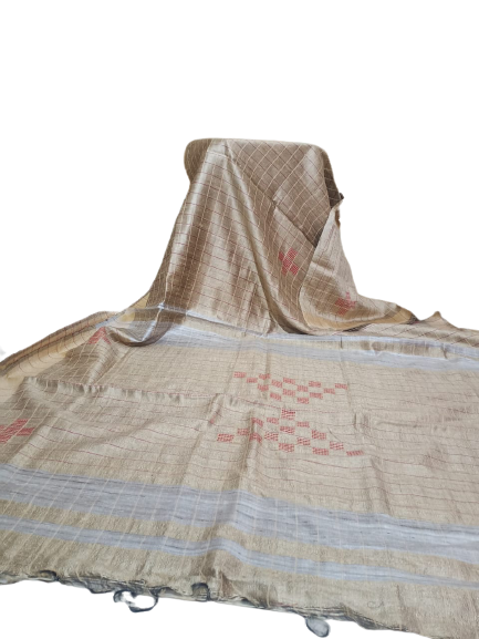 Tussar dupion silk Saree SILK ZONE