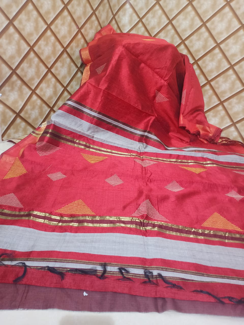 Tussar dupion silk Saree SILK ZONE