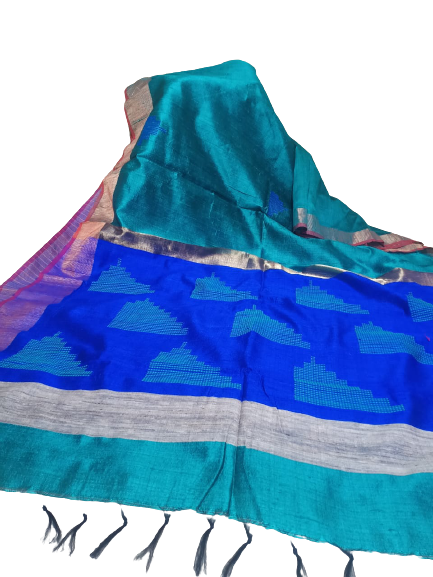 Tussar dupion silk saree SILK ZONE