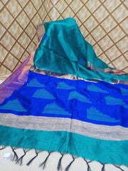 Tussar dupion silk saree SILK ZONE