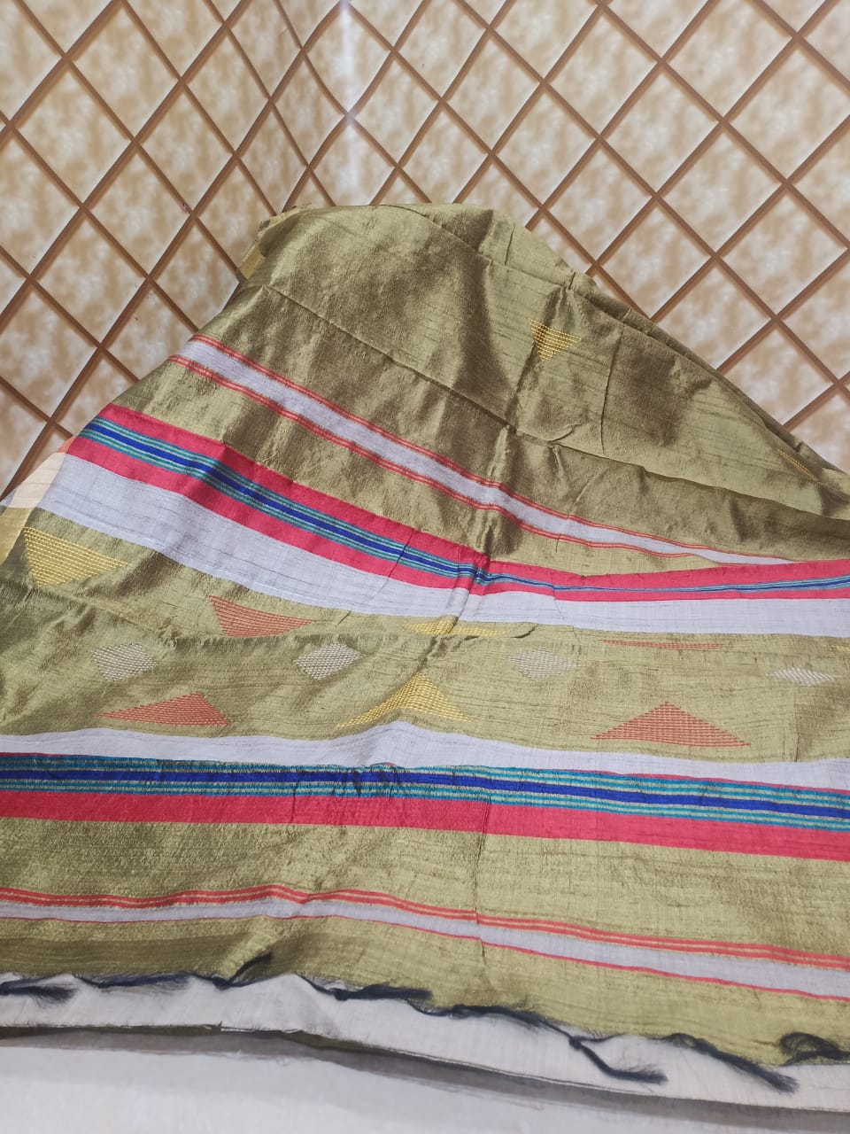 Tussar dupion silk saree SILK ZONE