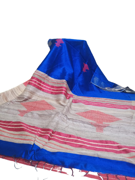 Tussar dupion silk saree SILK ZONE