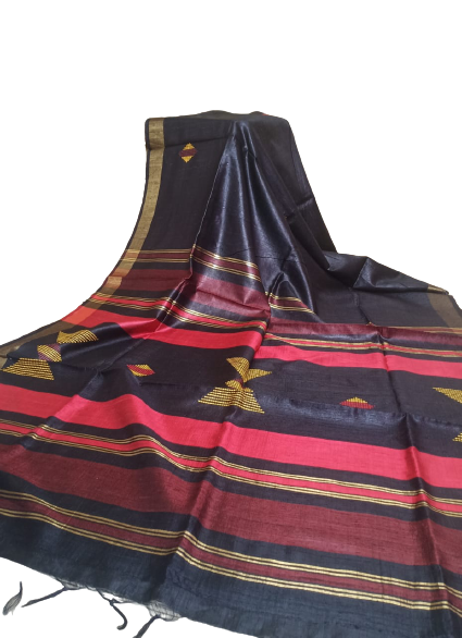 Tussar dupion silk saree SILK ZONE