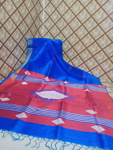 Tussar dupion silk saree SILK ZONE