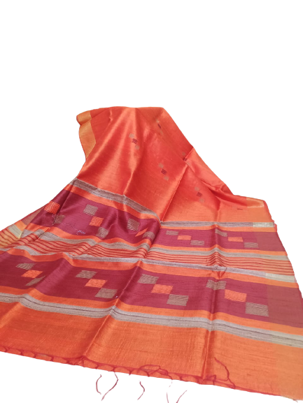 Tussar dupion silk saree SILK ZONE