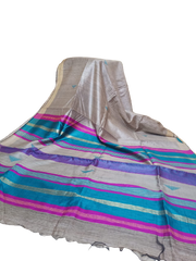 Tussar dupion silk saree SILK ZONE