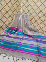 Tussar dupion silk saree SILK ZONE