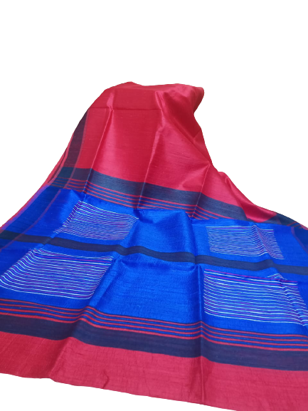 Tussar dupion silk saree SILK ZONE