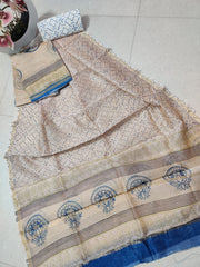 Pure chanderi silk suit SILK ZONE