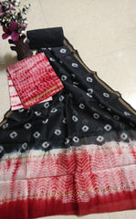 Pure chanderi silk suit SILK ZONE
