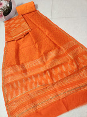 Pure chanderi silk suit SILK ZONE