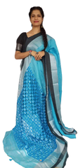 Linen cutwork design saree SILK ZONE