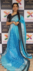Linen cutwork design saree SILK ZONE