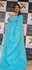 Linen cutwork design saree SILK ZONE