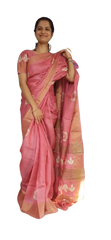 Pure Tussar Silk print saree