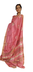 Pure Tussar Silk print saree