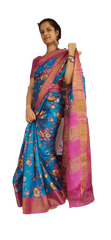 Pure Tussar Silk print saree