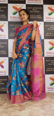 Pure Tussar Silk print saree
