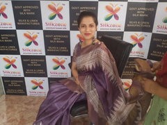Pure Tussar Silk print saree