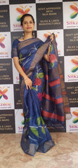 Pure Tussar Silk print saree