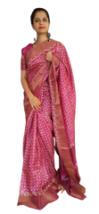 Pure Tussar Silk print saree