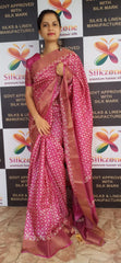 Pure Tussar Silk print saree