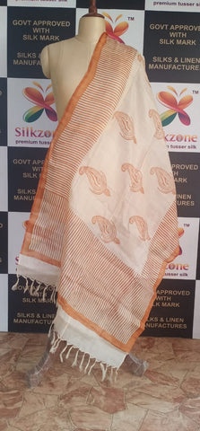 Tussar dupatta SILK ZONE