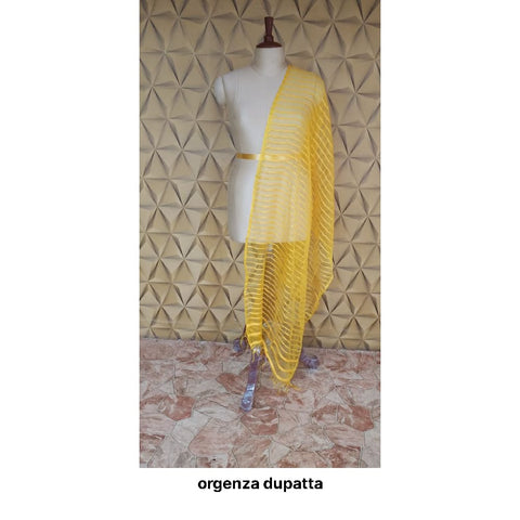 Organza jute dupatta M J HANDLOOMS