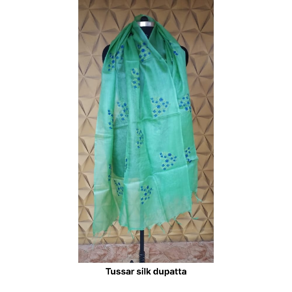 Tussar silk dupatta SILK ZONE