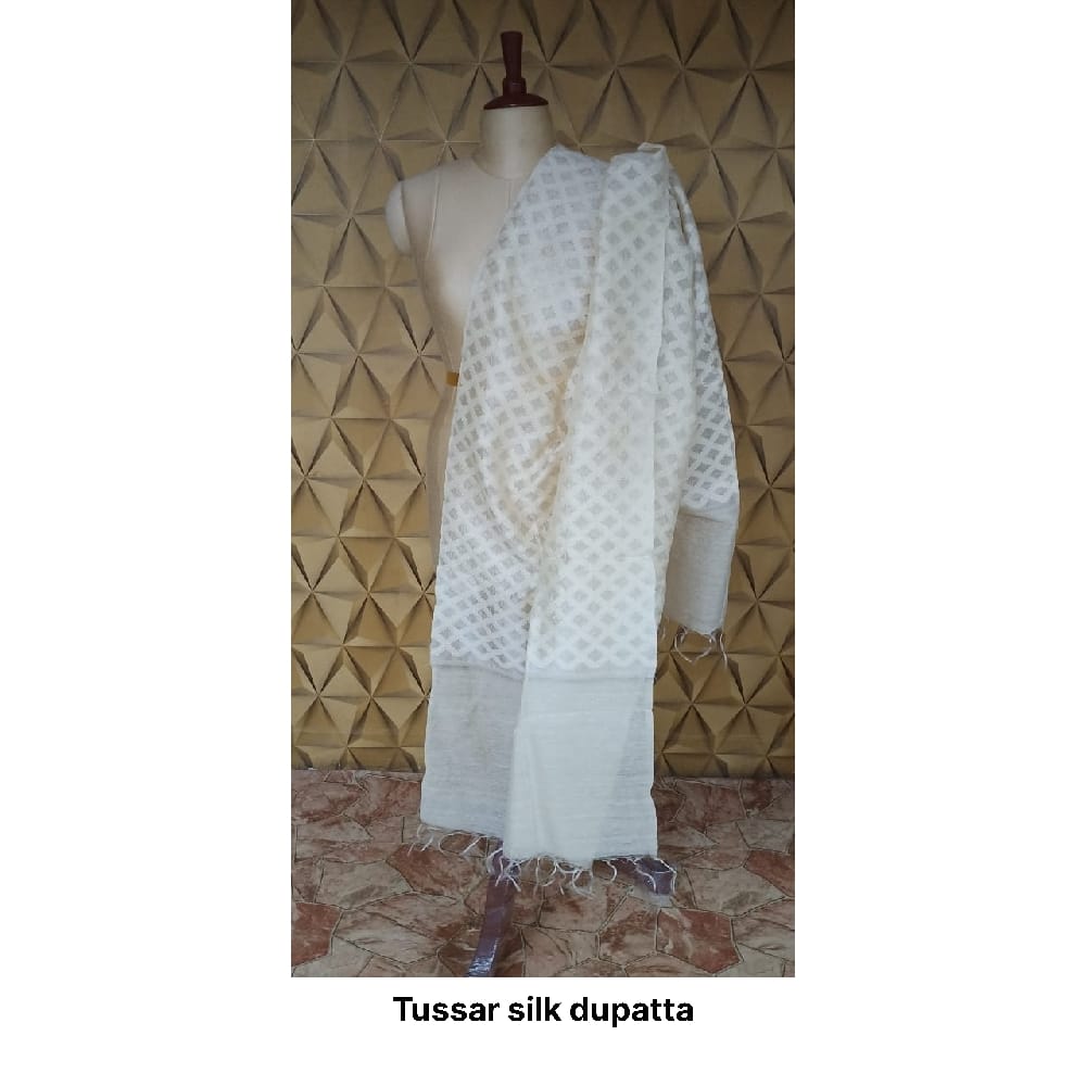 Tussar silk dupatta SILK ZONE