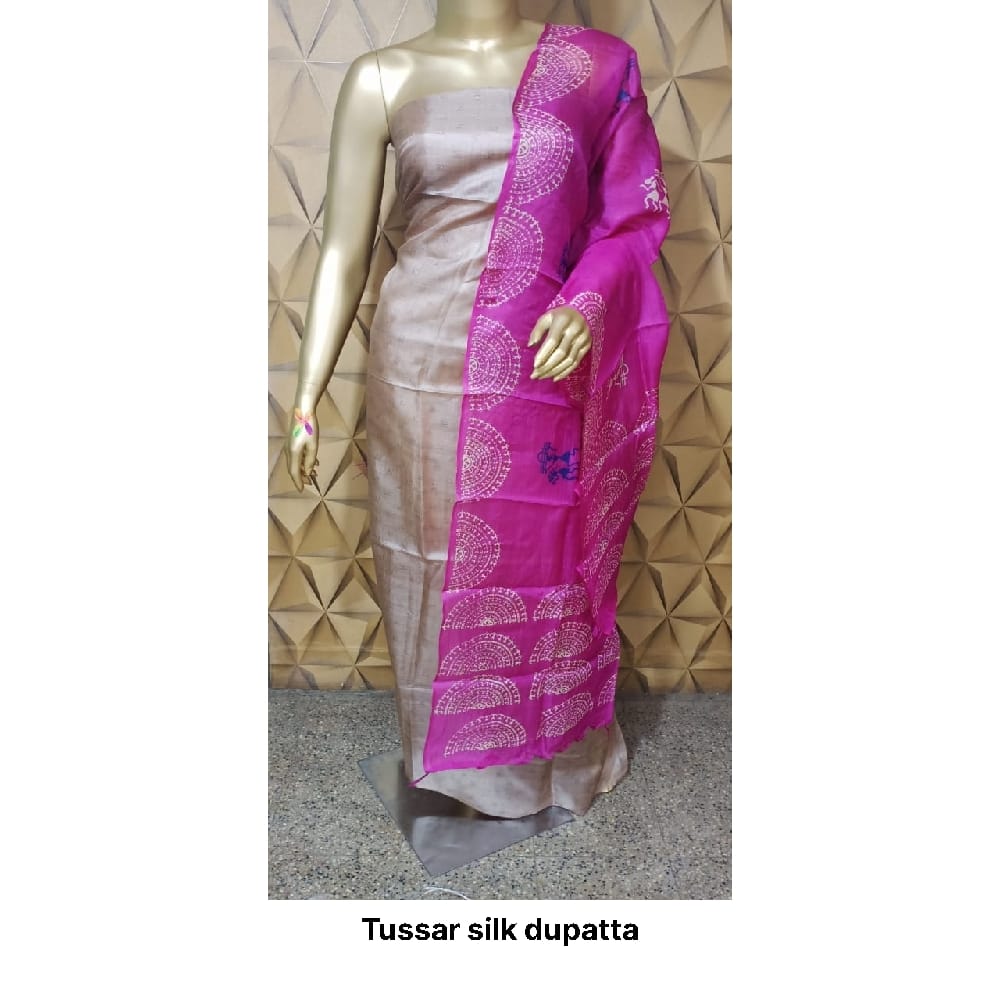 Tussar silk dupatta SILK ZONE